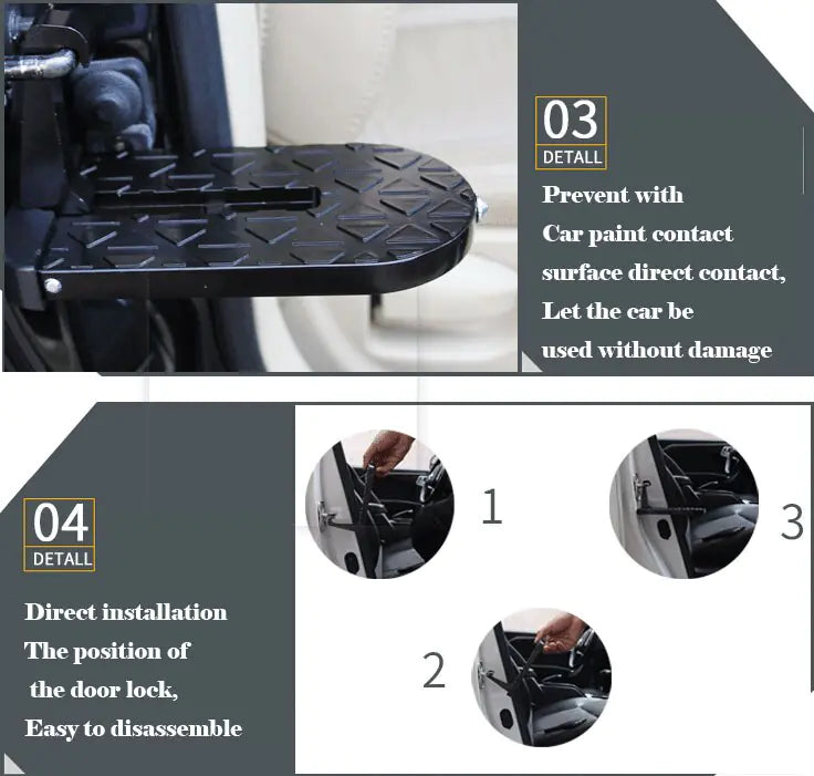 Foldable Car Roof Rack Step 🚗🔝